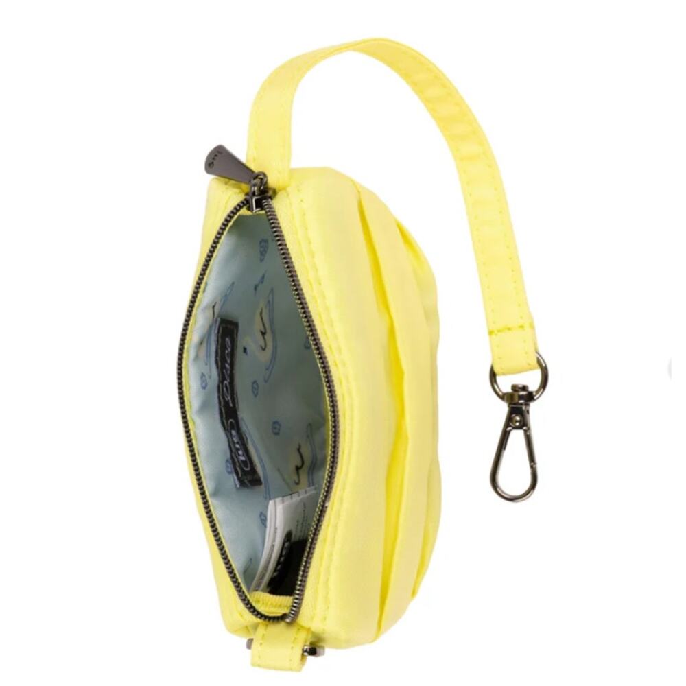 Lug Disco Pouch Buttercup Yellow Handbag Purse Accessory RFID Organization - Picture 2 of 4